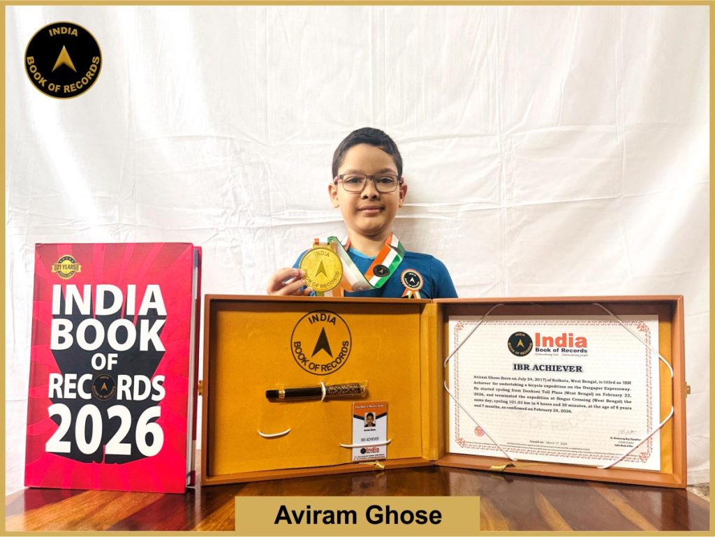Image of Aviram Ghose with IBR Achiever certificate.