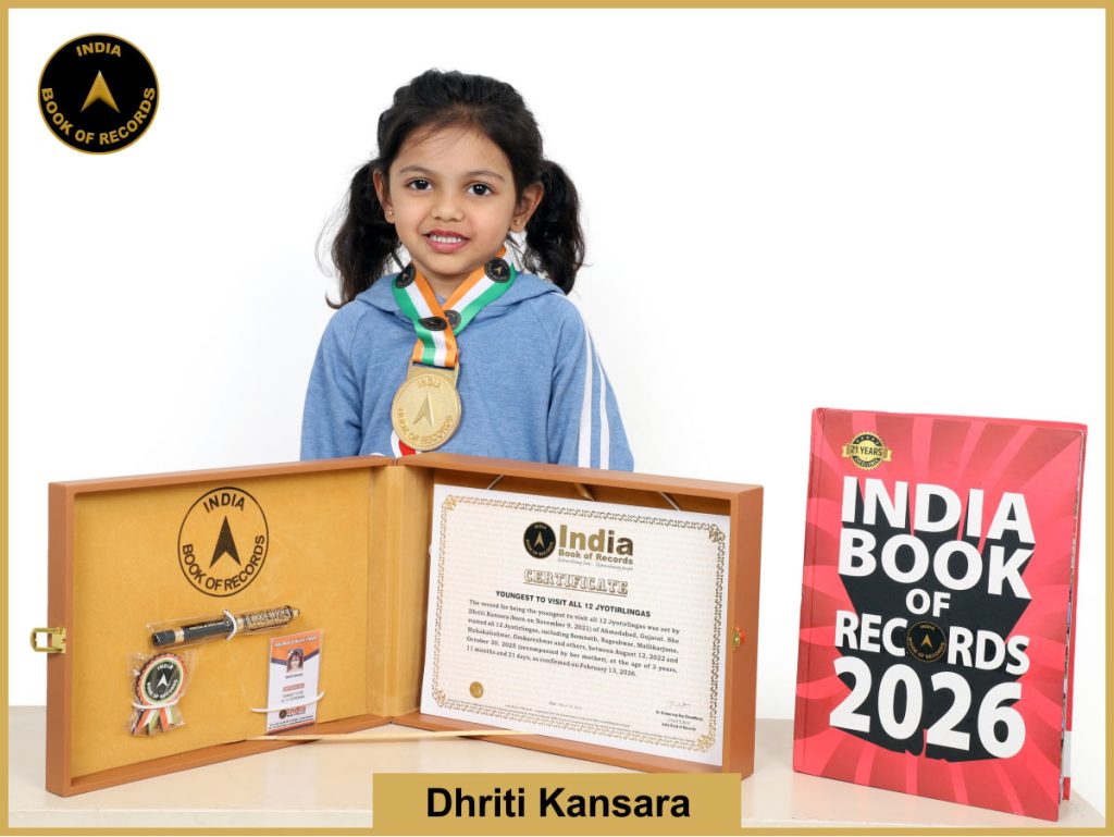 Image of Dhriti Kansara, Youngest to visit all 12 Jyotirlingas