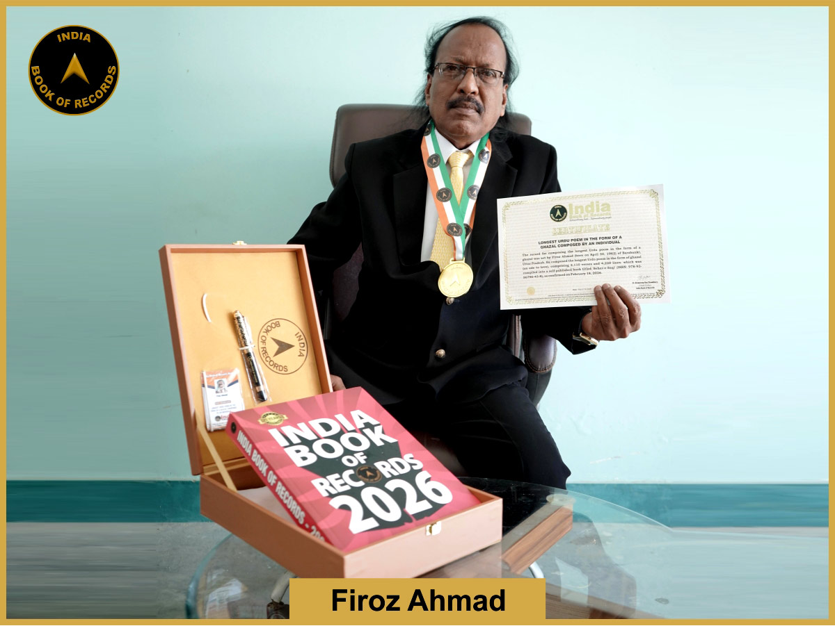 Longest Urdu poem in the form of a ghazal composed by an individual