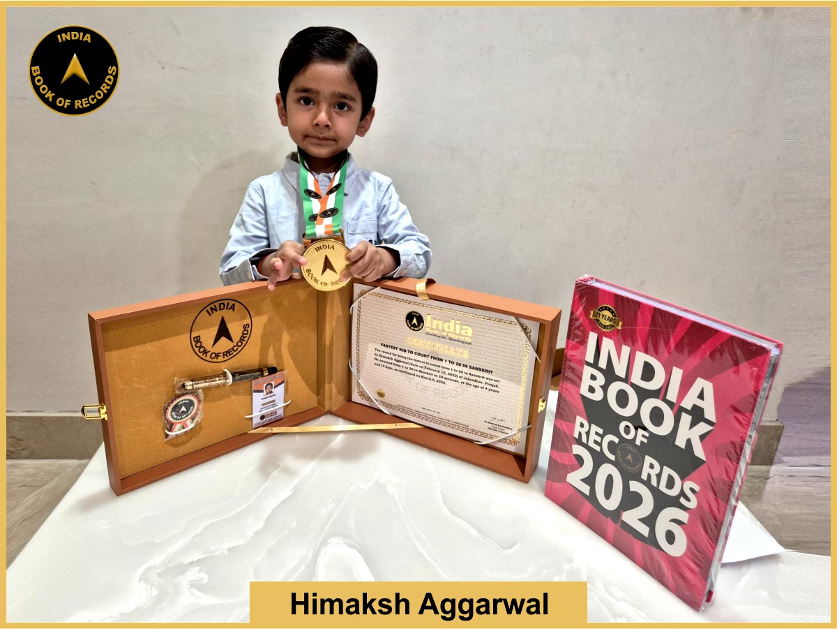 Fastest kid to count from 1 to 20 in Sanskrit