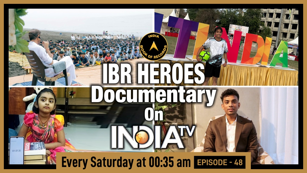 IBR Heroes Episode 48 on India Tv: Young Prodigies, Mass Meditation & Inspiring Achievers of India