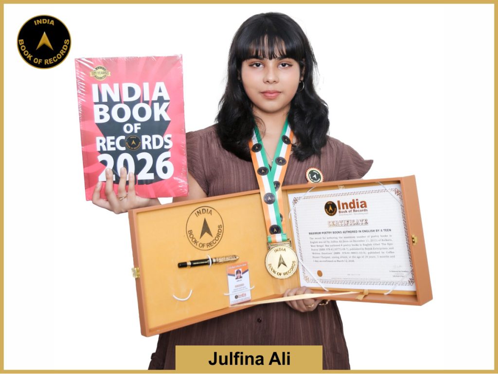 Maximum poetry books authored in English by a teen