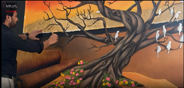 Largest 3D artwork of a bonsai tree made by an individual