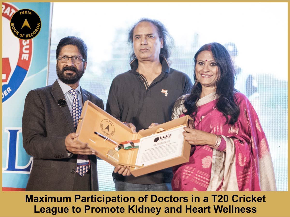 Maximum Participation of Doctors in a T20 Cricket League to Promote Kidney and Heart Wellness