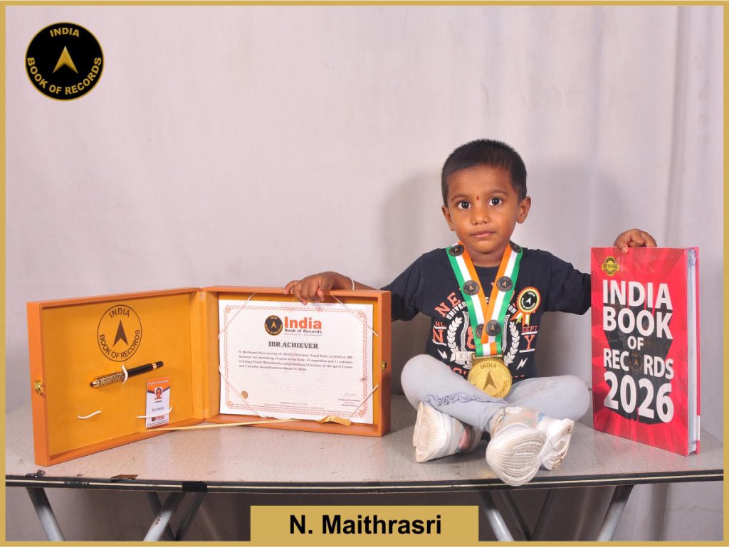 Pic of N. Maithrasri with IBR Achiever certificate.