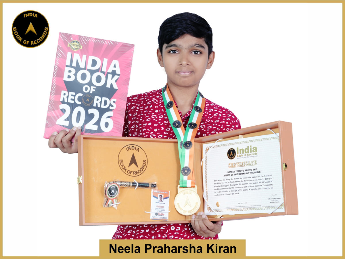 Fastest teen to recite the names of the books of the Bible