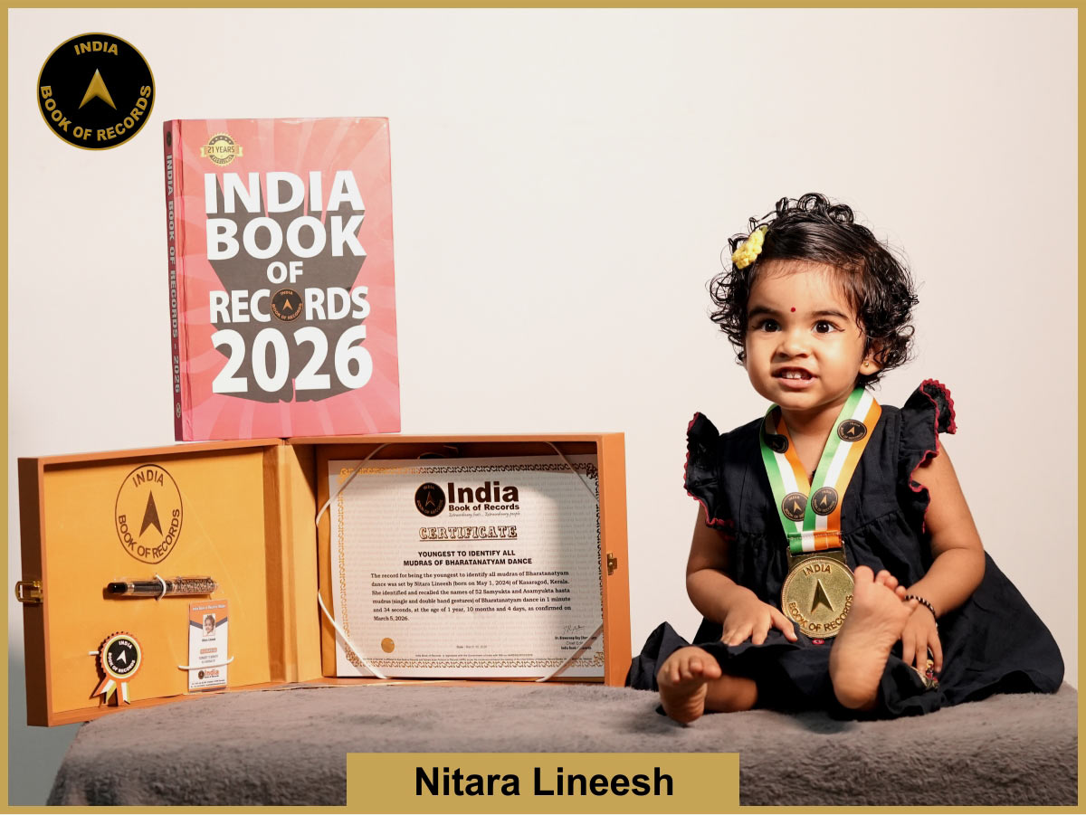 Youngest to identify all mudras of Bharatanatyam dance