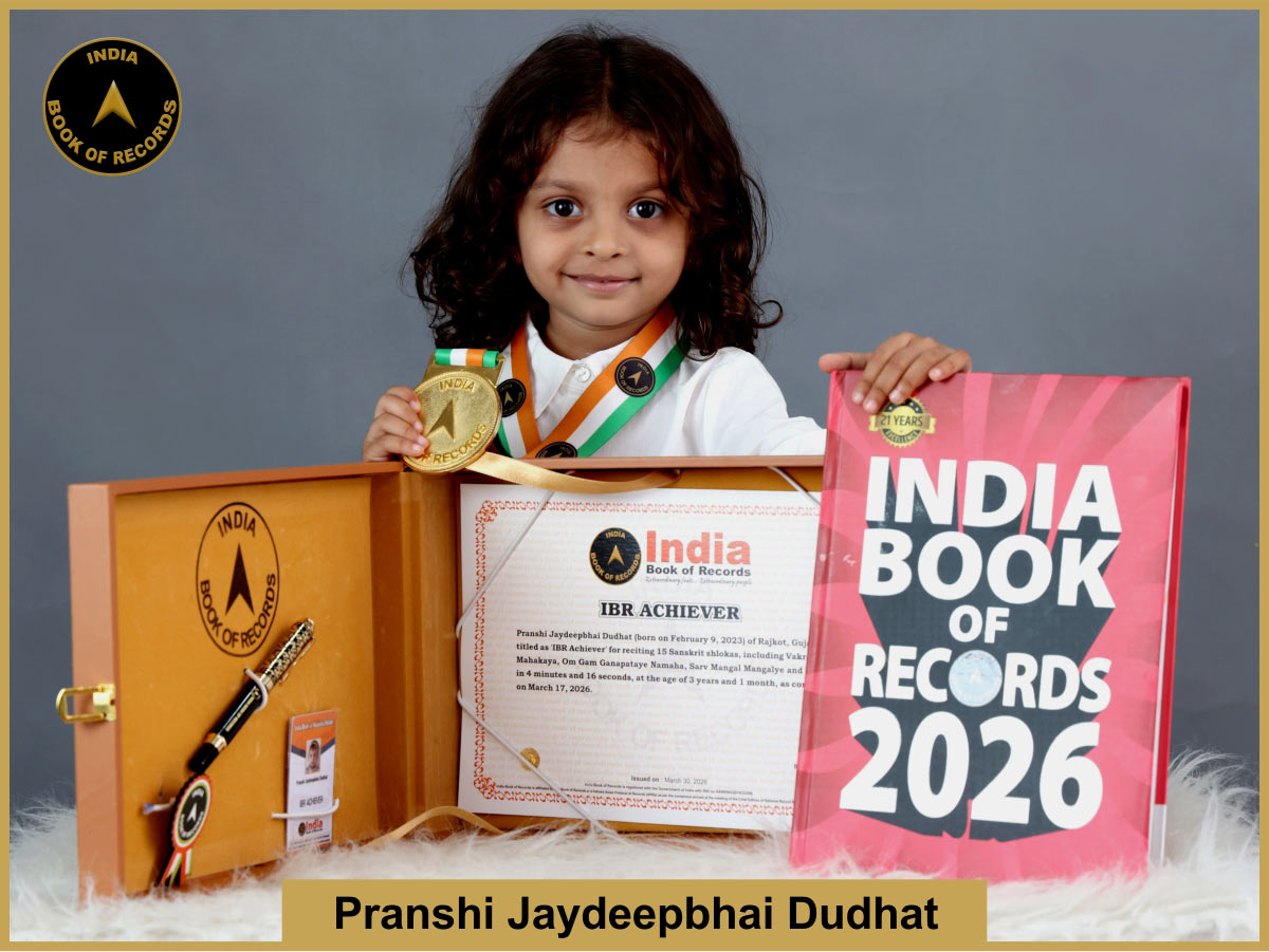 Pranshi Jaydeepbhai Dudhat – IBR Achiever