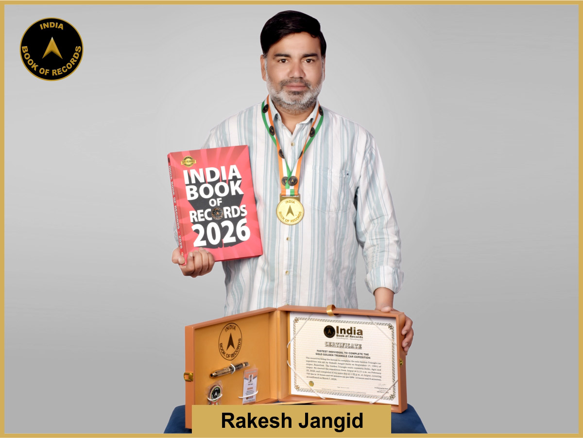 Fastest individual to complete the solo Golden Triangle car expedition