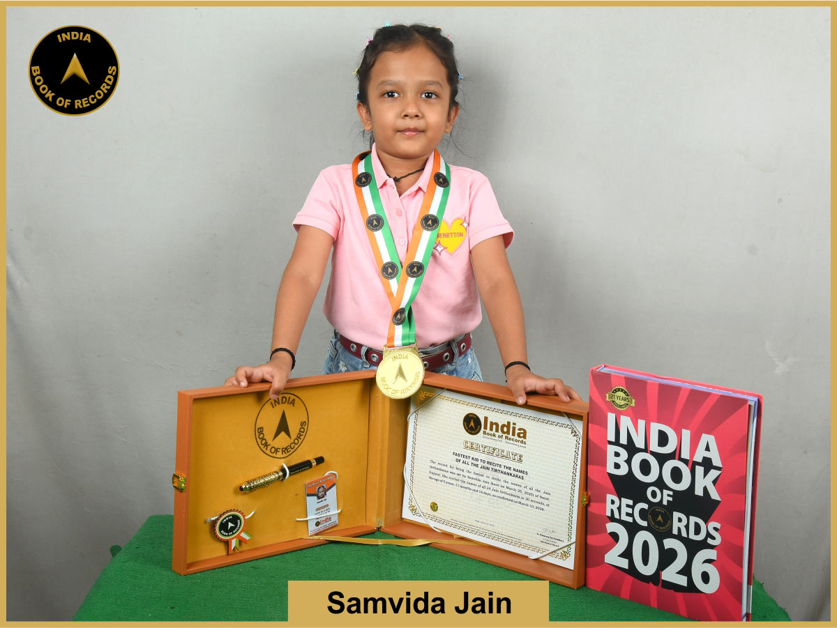 Fastest kid to recite the names of all the Jain tirthankaras 