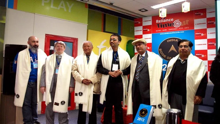 (A glimpse of the 2012 meet-up where a book of records was launched)