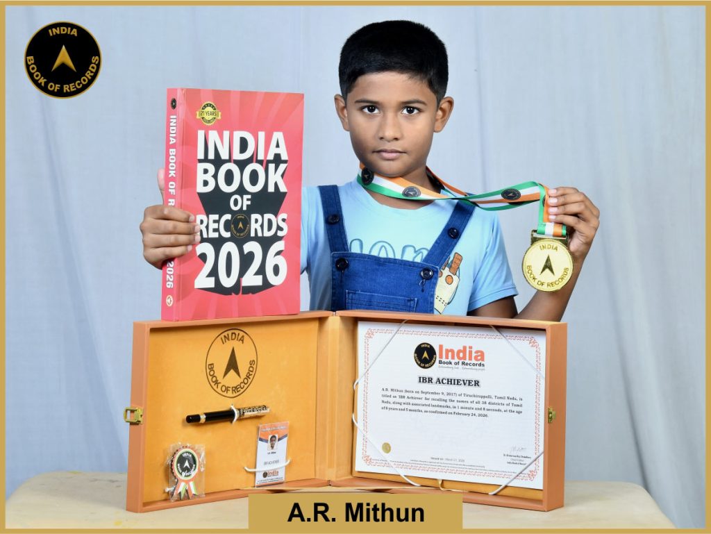 Image of A.R. Mithun with IBR Achiever certificate.