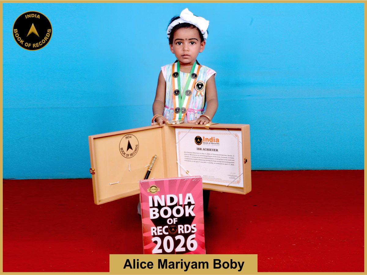 Alice Mariyam Boby – IBR Achiever