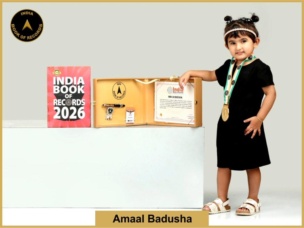 Pic of Amaal Badusha with IBR Achiever certificate.