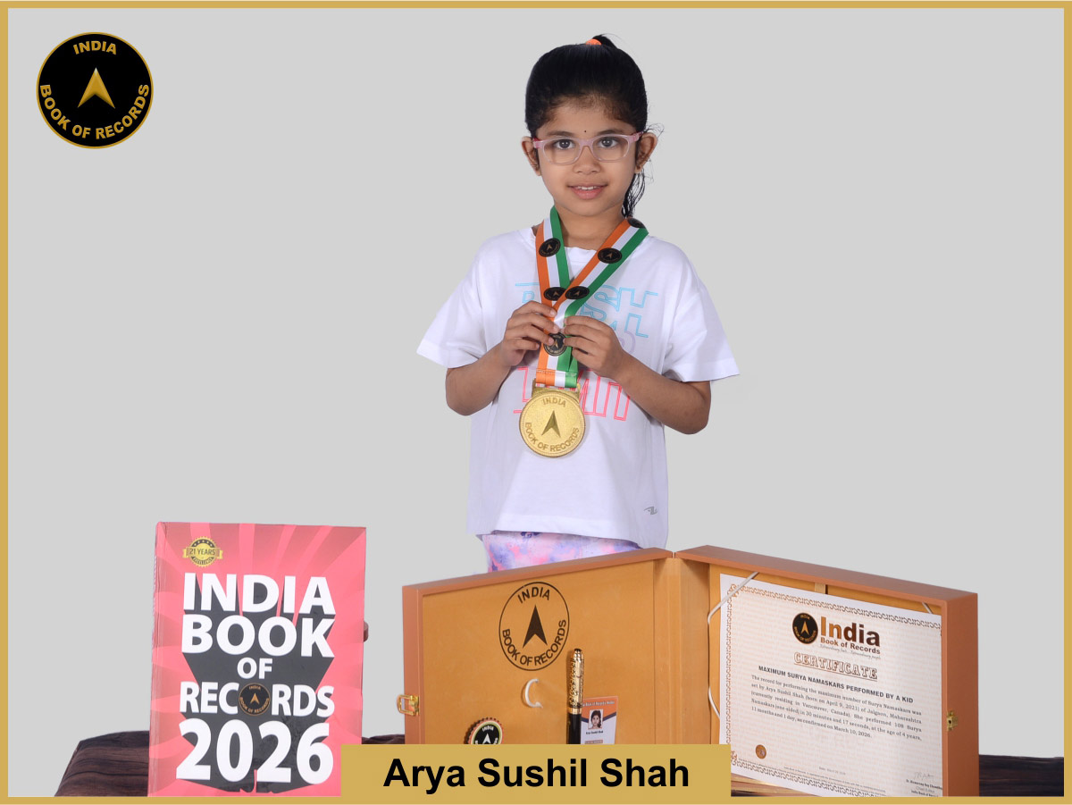 Maximum Surya Namaskars performed by a kid