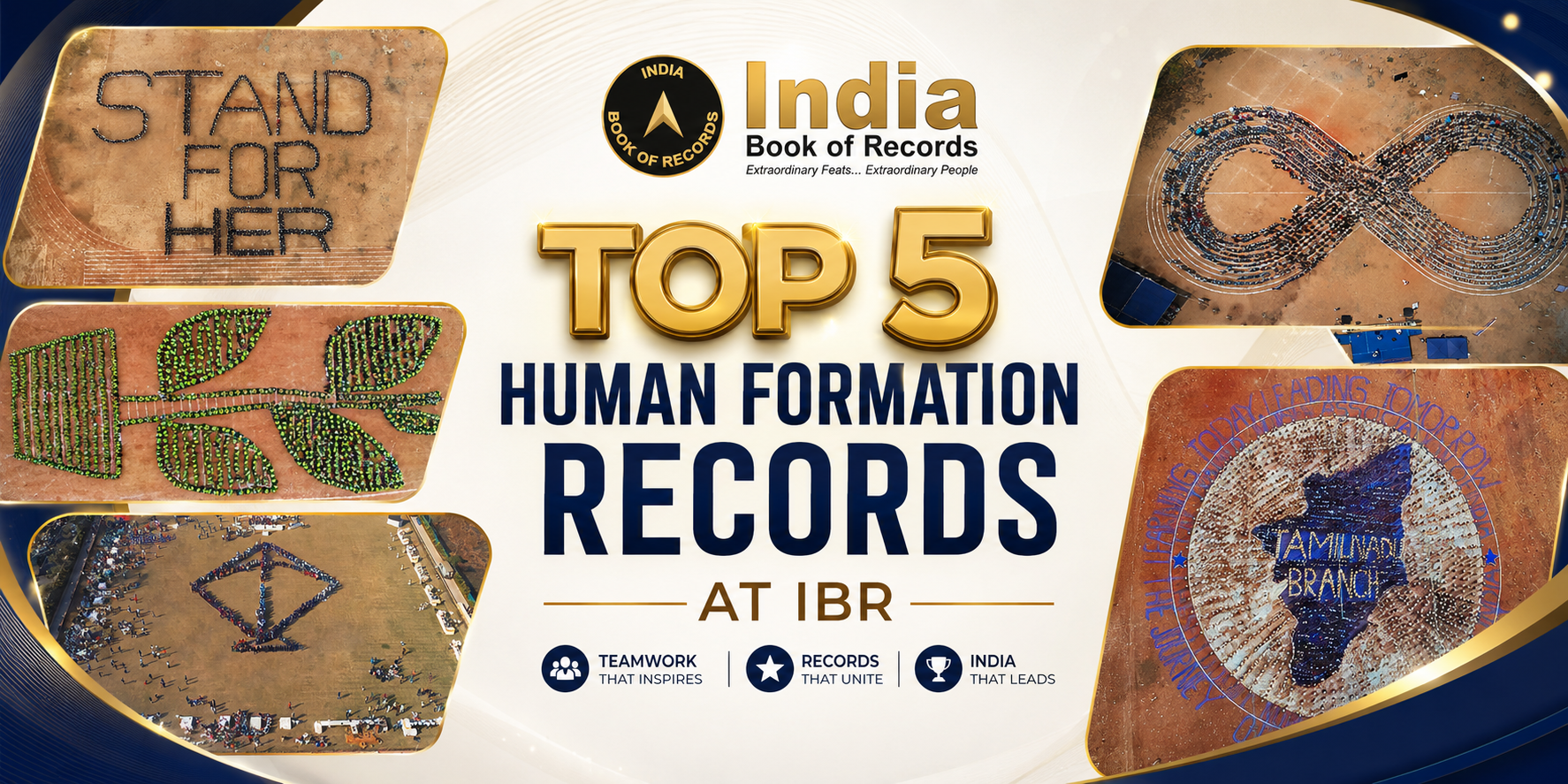 Top 5 Human Formation Feats at India Book of Records
