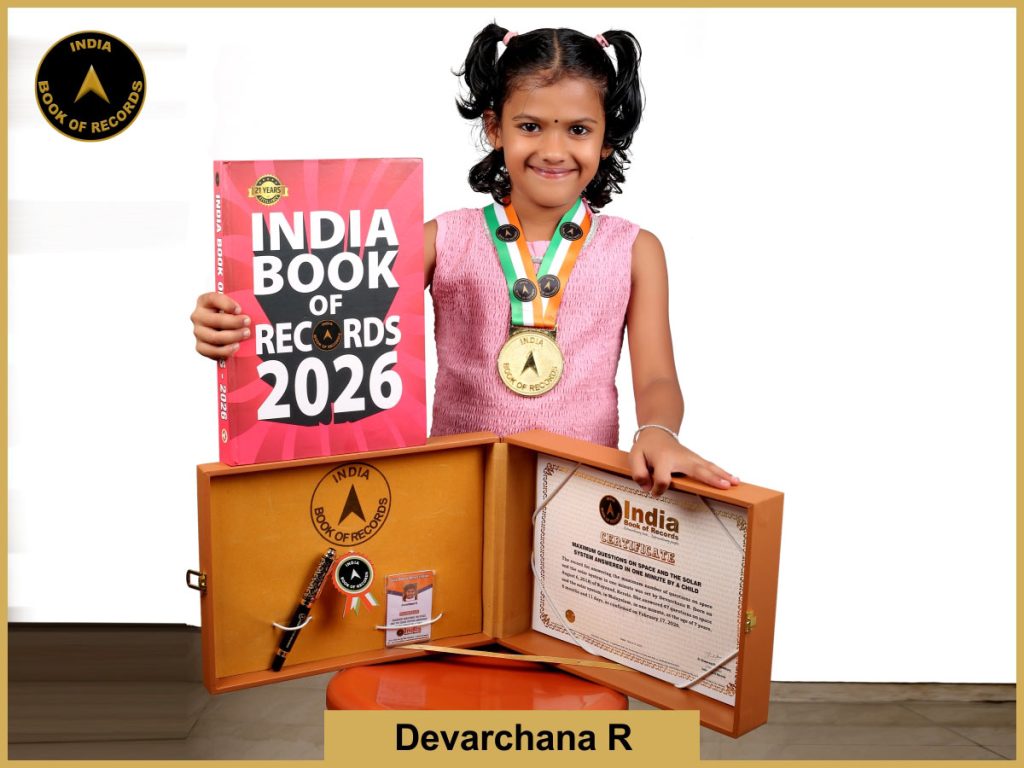 Image of Devanrchana R, Maximum questions on space and the solar system answered in one minute by a child.