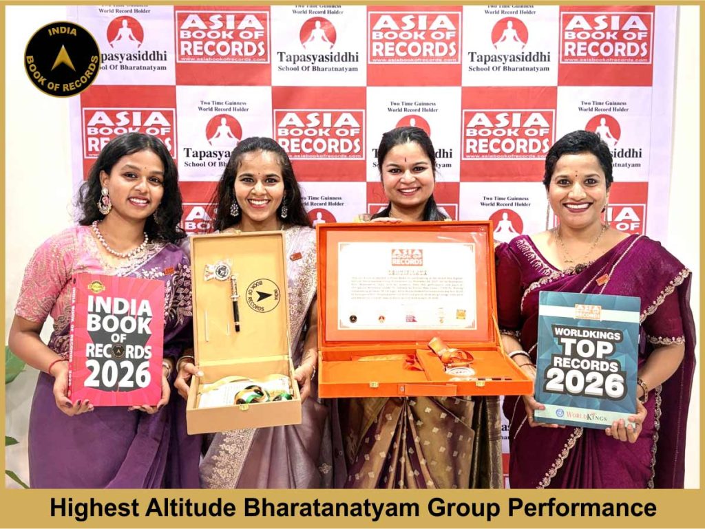 Highest Altitude Bharatanatyam Group Performance