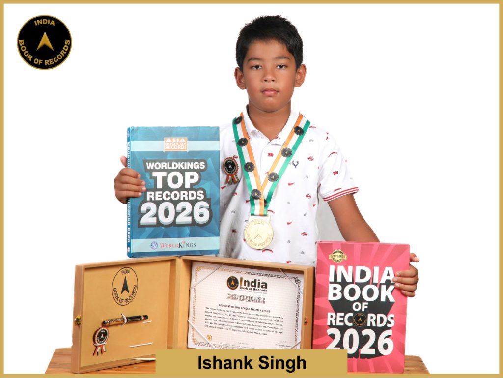 Image of Ishank Singh, Youngest to Swim Across the Palk Strait.