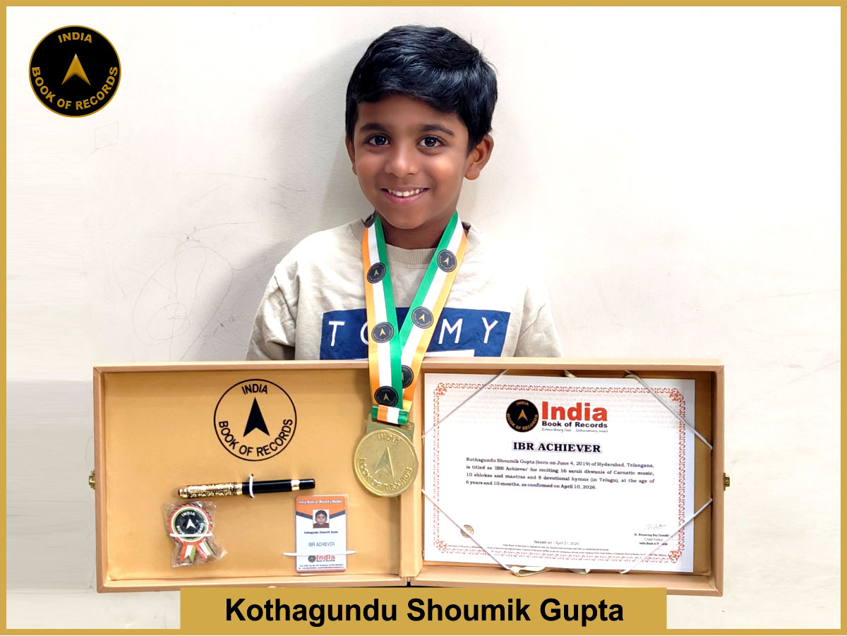 Kothagundu Shoumik Gupta – IBR Achiever