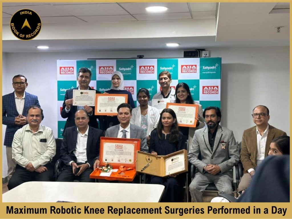 Maximum Robotic Knee Replacement Surgeries Performed in a Day