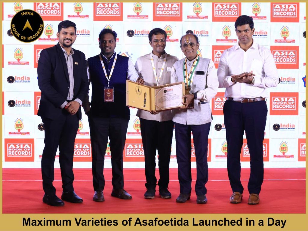 Maximum Varieties of Asafoetida Launched in a Day