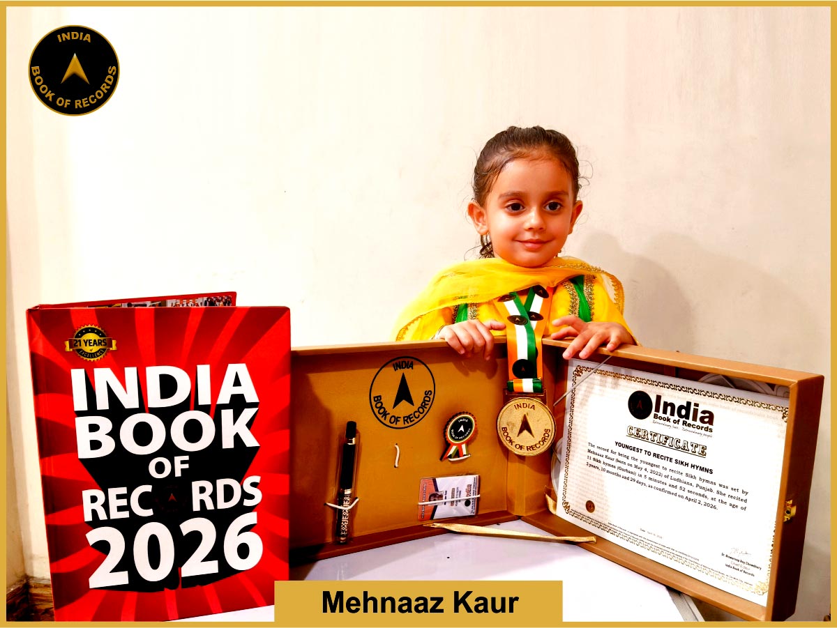 Youngest to recite Sikh hymns