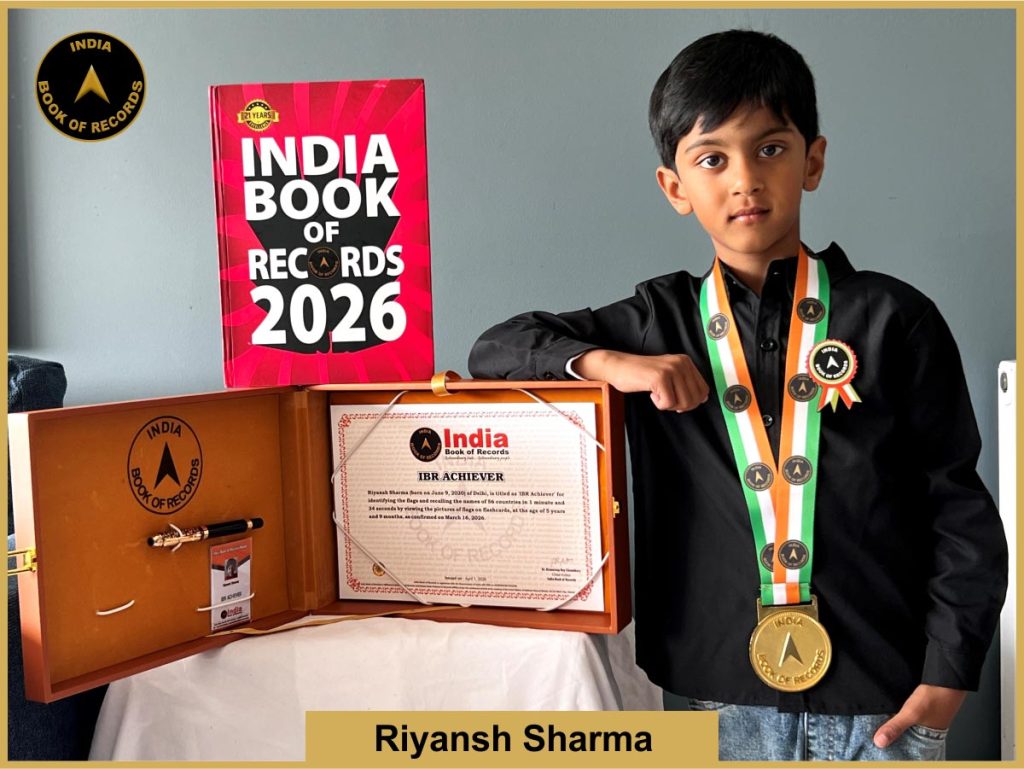 Pic of Riyansh Sharma with IBR Achiever certificate.