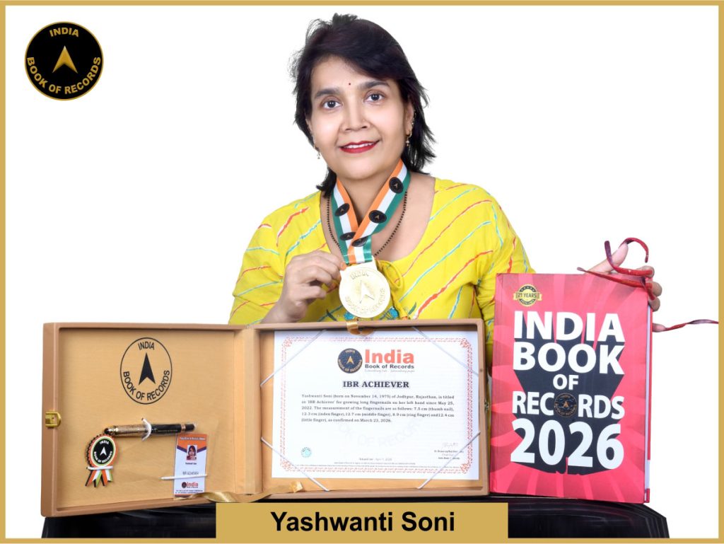image of Yashwanti Soni with IBR Achiever certificate.