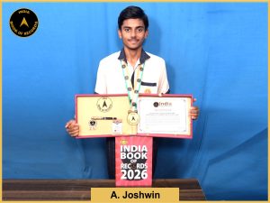 Image of A Joshwin, Fastest teen to play arohanam and avarohanam of 20 Carnatic ragas on the Veena.