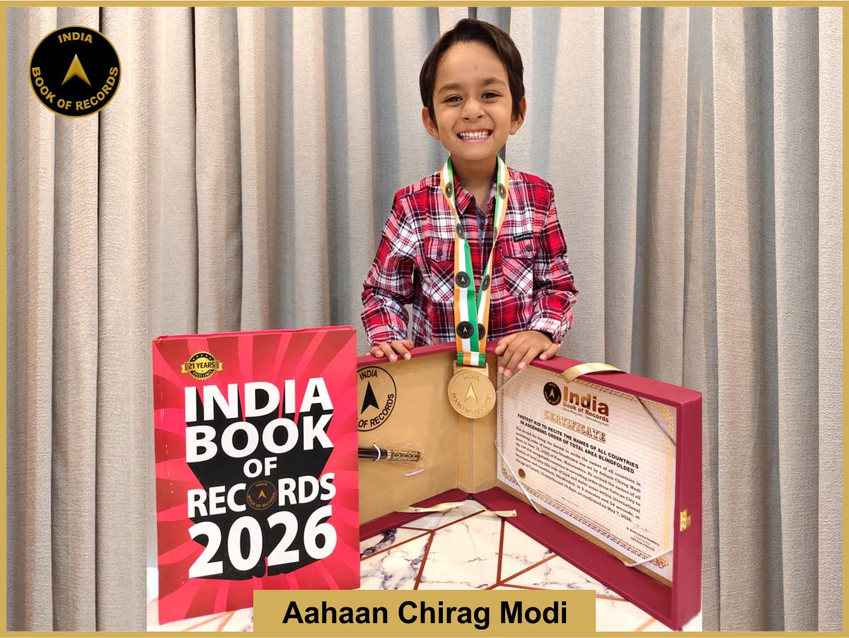 Fastest kid to recite the names of all countries in ascending order of total area blindfolded