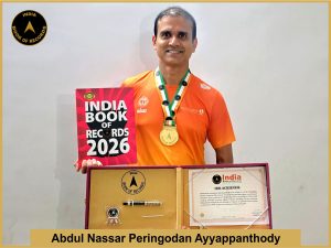 Image of Abdul Nassar Peringodan Ayyappanthody with IBR certificate.