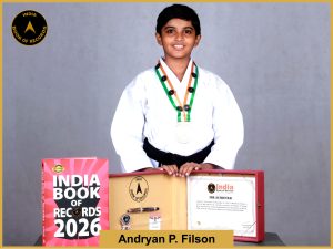 Image of Andryan P. Filson with IBR certificate.