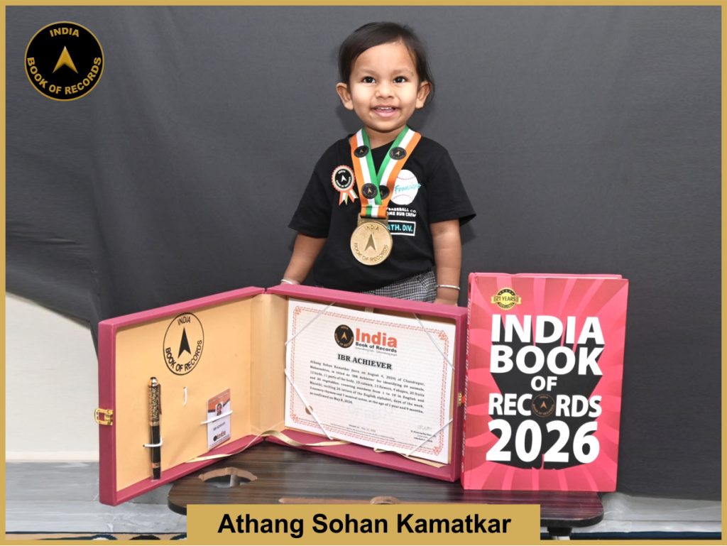 Image of Athang Sohan Kamatkar with IBR Achiever certificate.