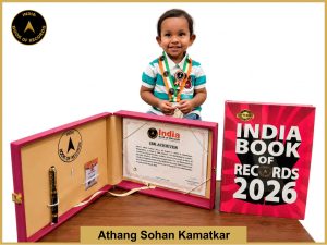 Image of Athang Sohan Kamatkar with IBR Achiever certificate.