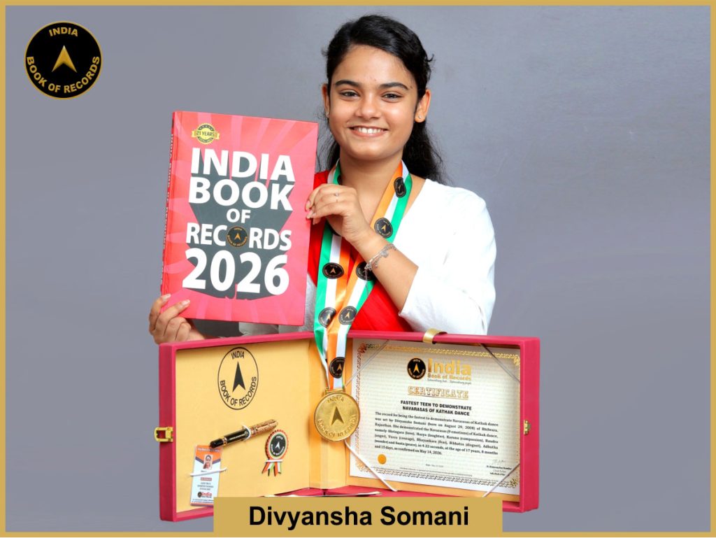Image of Divyansha Somani, Fastest teen to demonstrate Navarasas of Kathak dance.