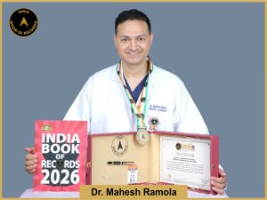Image of Dr. Mahesh Ramola, Longest lumbar disc removed through surgery by an individual.