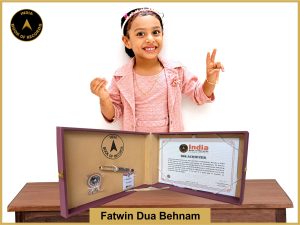 Image of Fatwin Dua Behnam with IBR certificate.