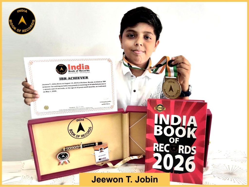 Image of Jeewon T. Jobin with IBR certificate.