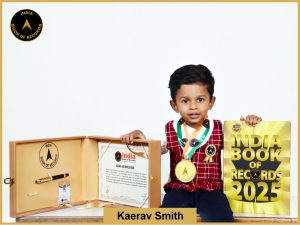 Image of Kaerav Smith with IBR certificate.