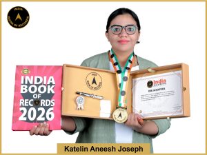 Image of Katelin Aneesh Joseph with IBR Achiever certificate..