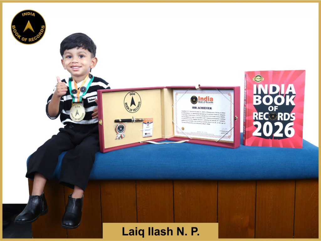 Image of Laiq Ilash N. P. with IBR certificate.