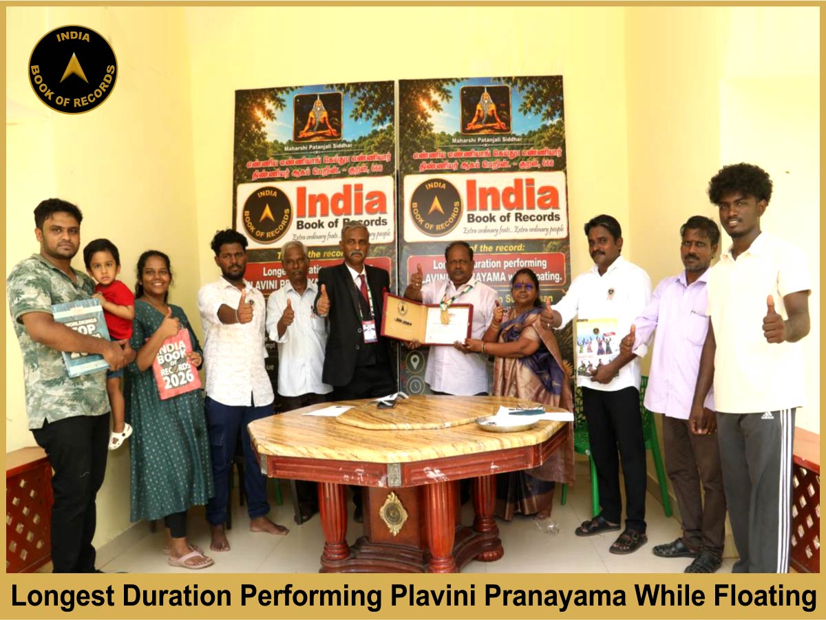 Longest Duration Performing Plavini Pranayama While Floating