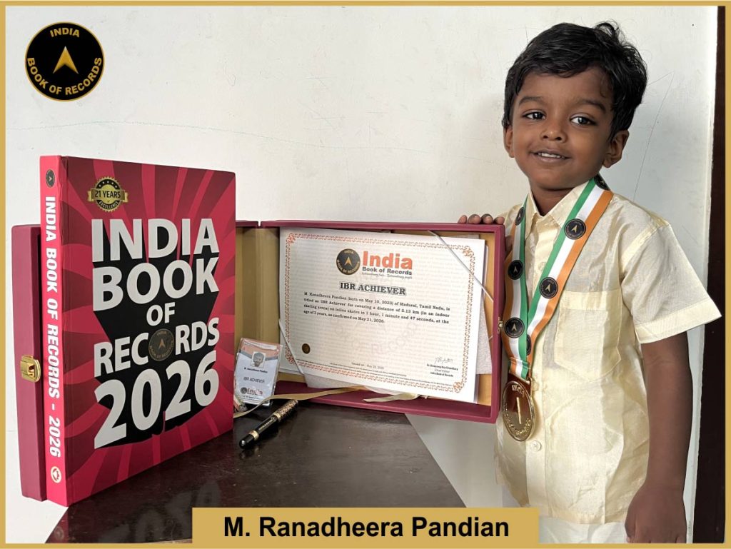 Image of M. Ranadheera Pandian with IBR Achiever Certificate.