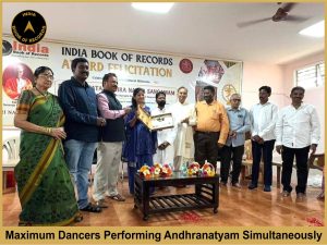 Maximum Dancers Performing Andhranatyam Simultaneously.