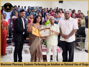 Maximum Pharmacy Students Performing an Actathon on Rational Use of Drugs.