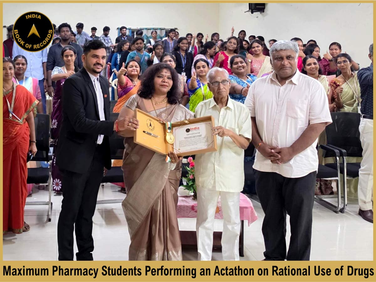 Maximum Pharmacy Students Performing an Actathon on Rational Use of Drugs