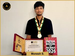 Image of Monesh S, The longest duration to hold the breakdance baby freeze position by an individual.