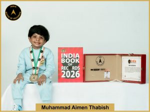 Image of Muhammad Aimen Thabish with IBR Achiever certificate.