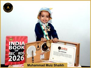 Image of Muhammad Muiz Shaikh with IBR certificate.